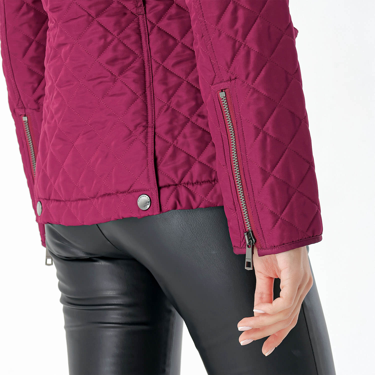 Burberry - Burgundy Quilted Diamond Jacket